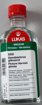 2202 Gemäldefirnis glänzend 125ml (g.P. 1L=77,60€)