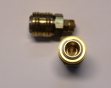Schnellkupplung Serie 26 für Airbrushschlauch 4x6mm messing