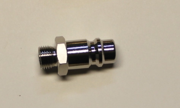 Stecknippel außeng. G 1/4" vernickelt