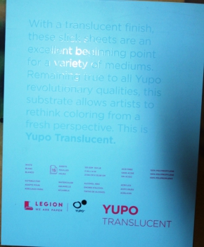 Yupo Legion 15 Bl. 27,94x35,56cm Translucent white