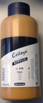 College Acryl 610 ocker 750 ml (g.P. 1L=18,65€)