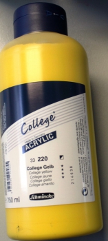 College Acryl 220 college gelb 750 ml (g.P. 1L=18,65€)