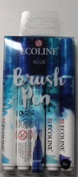 Ecoline Brush Pen 5 er Set blau