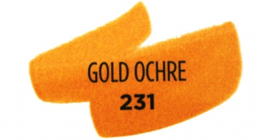 Ecoline brush pen gold ochre