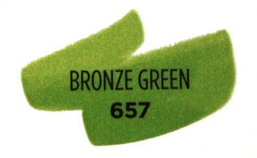 Ecoline brush pen bronze green