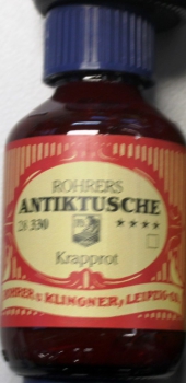 Antiktusche krapprot 100ml (1ltr=67,50€)