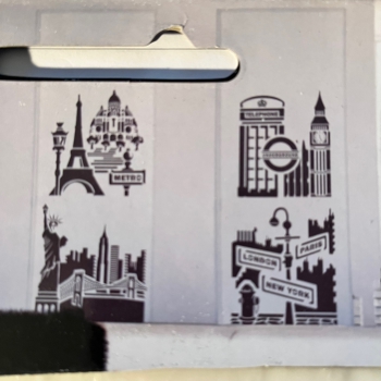 Preview: Raphael "City" Schablonen 84x92cm 4 Stk.