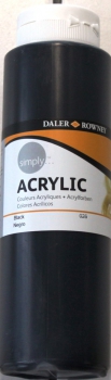 Simply Acrylic black 026 750 ml (g.P. 1L=14,53€)