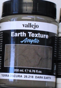 Preview: Vallejo Dunkle Erde 200 ml (g.P. 1L= 90€)