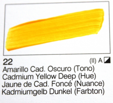 Vallejo Acrylic Studio 58 ml  (g.P. 1L= 49,49€)22 Amarillo Cadmio Osc.