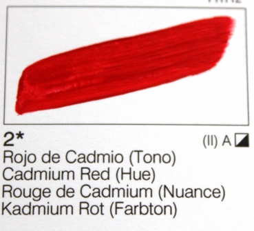 Vallejo Acrylic Studio 125 ml (g.P. 1L= 42,64€) 2 Rojo Cadmio