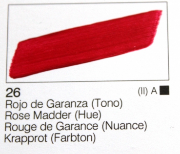 Vallejo Acrylic Studio 58 ml  (g.P. 1L= 49,49€) 26 Rojo Garanza