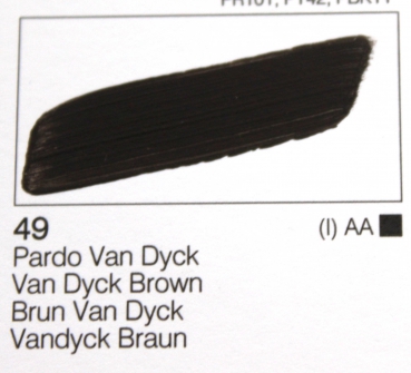 Vallejo Acrylic Studio 125 ml (g.P. 1L= 42,64€)  49 Pardo Van Dyck