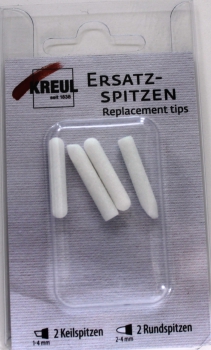 2Chisel tips1-4mm and 2 bullet tips 2-4 mm