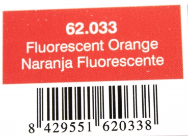 62.033 naranja flourescente 60ml (GP 1L= 115€)