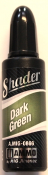 Ammo Mig Shader dark green 0866, 10ml (g.P. 1L= 298€)