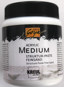 Solo Goya Acrylic structure paste fine sand 250ml  (g.P. 1L= 55,40€)