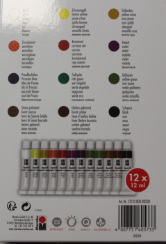 Marabu Aquarellfarbset 12 x 12 ml