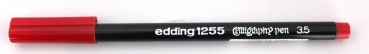 1255 calligraphy pen red 002 Gr. 3.5