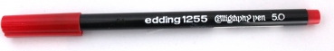 1255 calligraphy pen red 002 Gr. 5.0