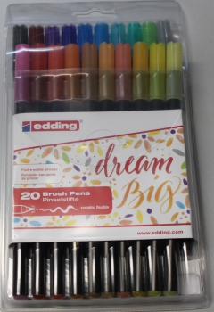 1340 020 Brush Pen Set with 20 colors