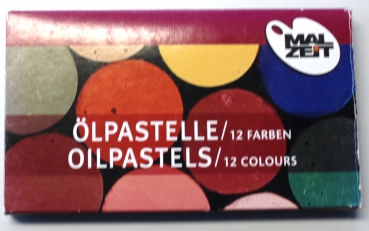 Oilpastel set with 12 colors