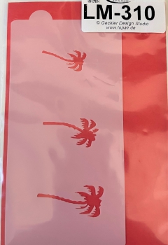 Preview: Airbrush Schablone "Palmen"  130 x 65 mm