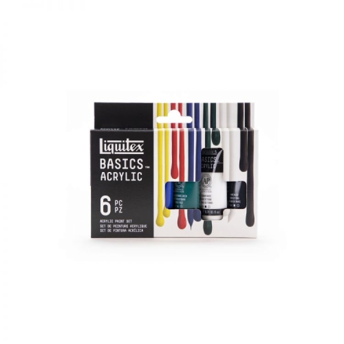 Liquitex Basics Acryl Primärfarben Set - 6x22ml