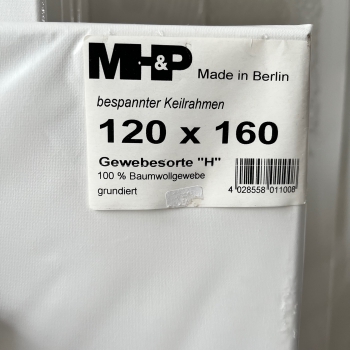 MH+P covered stretcher 120x160x2H cm fabric type H