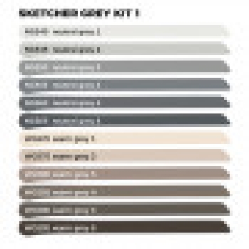 Preview: Molotow Sketcher/ Marker Set 12 Stk., Grey Kit 1