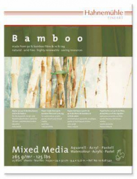 Hahnemühle Bamboo Mixed Media Block 30x40 cm 265g/m² (25 Blatt)