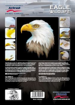 Harder & Steenbeck Airbrush- Schablone Adler Wildlife A 4