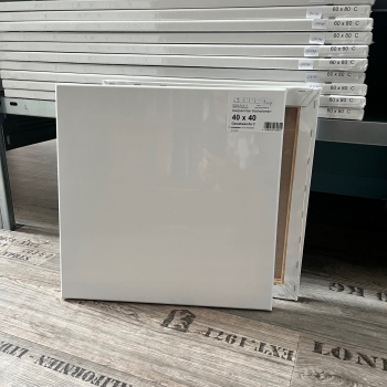 Covered stretcher frame 40x40x2cm, fabric grade C