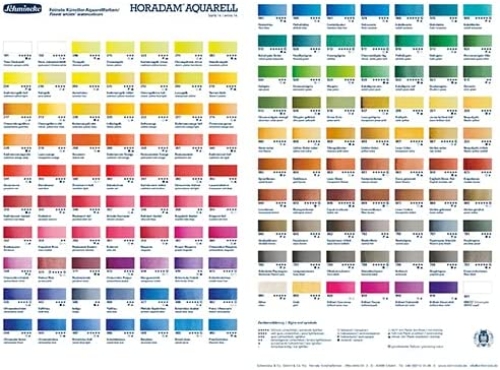 Schmincke Horadam Aquarell 1/2 Näpfe versch. Farben