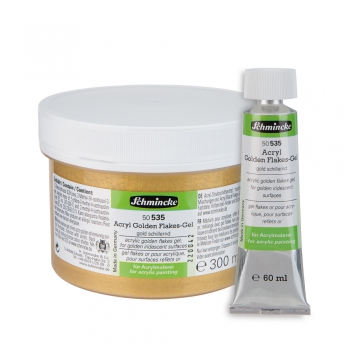Acryl golden Flakes Gel 250 ml (g.P. 1L=80€)
