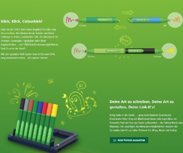Preview: Schneider Fasermaler Link-It Fasermaler als Set oder einzeln in verschiedenen Farben, Fasermaler, Fineliner, Kugelschreiber + Highligther