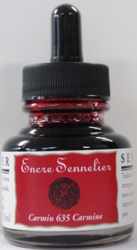 Sennelier ink  30 ml (100 ml=20,90 €)635 carmine