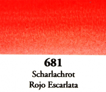 Preview: Schellacktusche 681 Scharlachrot  30 ml (100 ml=20,90 €)