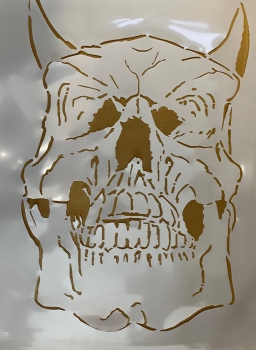 Airbrush- Schablone Skull (Totenkopf) groß, 58,5x96 cm