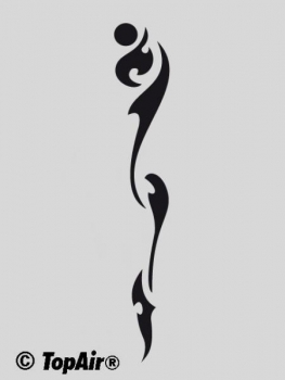 TopAir Airbrush Schablone "Symbol"  10,5x14 cm