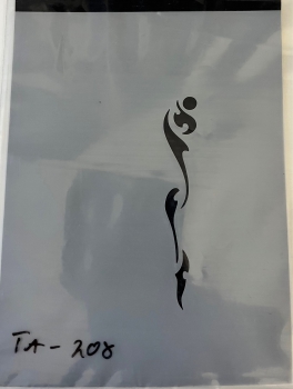 Preview: TopAir Airbrush Schablone "Symbol"  10,5x14 cm