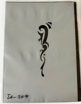 Airbrush- Schablone TA-209 "Tattoo 1" 10,5x14,5 cm