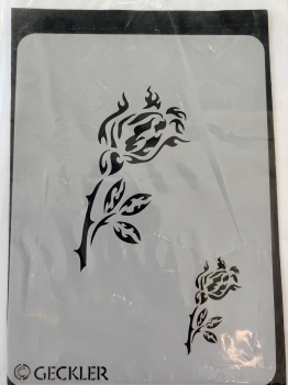 Airbrush- Schablone TA-223 "Blume" 10,5x14,5 cm
