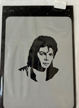 Airbrush- Schablone TA-237 "Michael Jackson Portrait" 10,5x14,5 cm