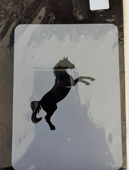 Preview: TopAir Airbrush Schablone "Pferd"  9,5x13 cm