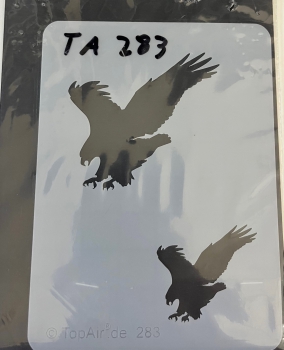 Preview: TopAir Airbrush- Schablone "Greifvogel" 9,5x13 cm
