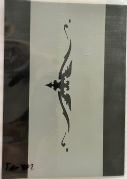 Airbrush stencil TA-402 "Tattoo 7" 14x21 cm