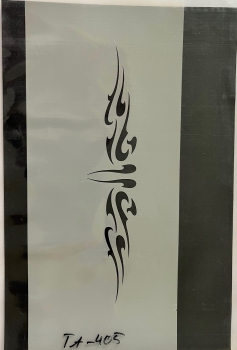Airbrush stencil tattoo 9, 9,3x21 cm