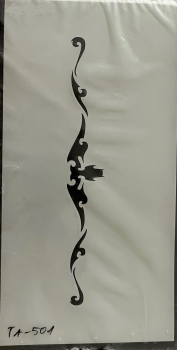 Airbrush stencil tattoo 13, 14,5x28 cm