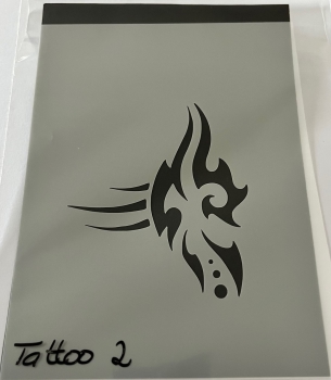 Airbrush Schablone "Tattoo 2" 14,5x10 cm